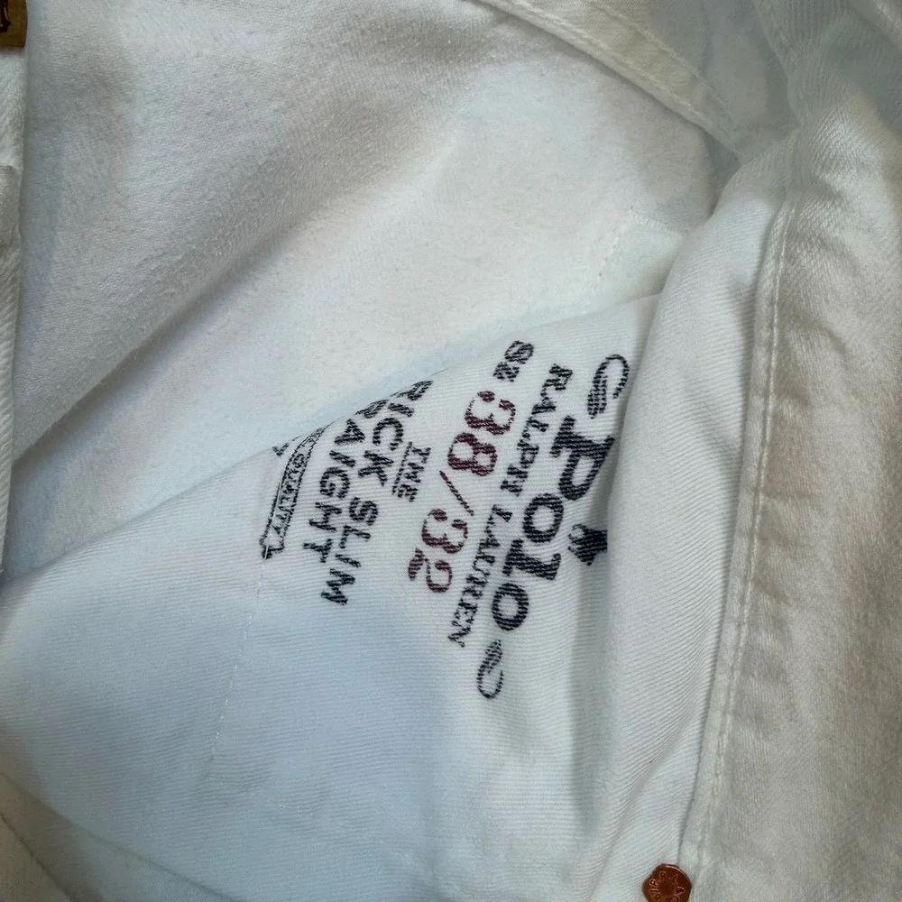 Polo Ralph Lauren Varick Slim Straight Hemp Denim Jeans White 38x32 NWT